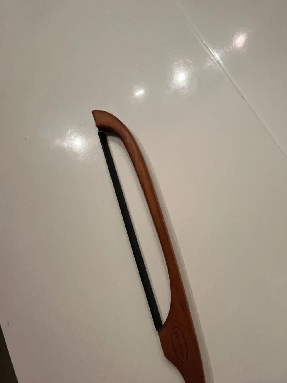 Gigous Handcrafted Yukon Fiddle Bow Bread Knife Wood Sourdough Slicer